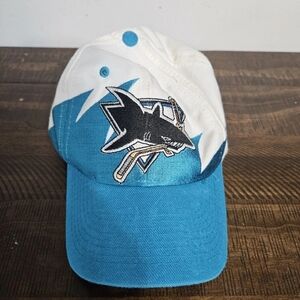 San Jose Sharks Sharktooth Vintage NHL Hat Ball Cap